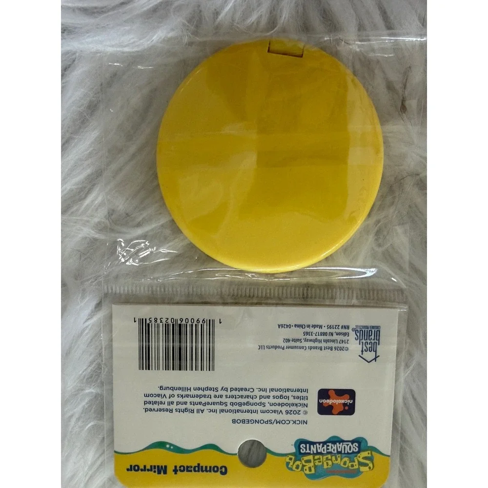 SpongeBob SquarePants Lip Balm and Compact Mirror Set Nickelodeon 3 Piece Lot